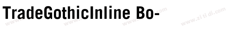 TradeGothicInline Bo字体转换